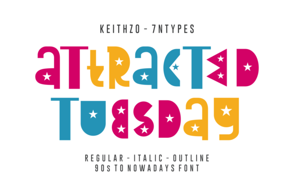 Attracted Tuesday: A Playful Font for Standout Branding