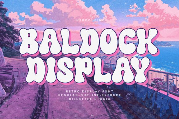 Baldock: Groovy Display Font with 70s Retro Soul