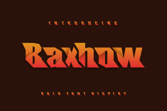 Baxhow: A Modern Display Font for Bold Branding