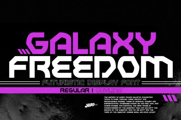 Galaxy Freedom: The Futuristic Font for Bold, Modern Design