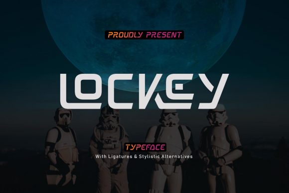 Lockey: The Display Font for Futuristic Design Concepts