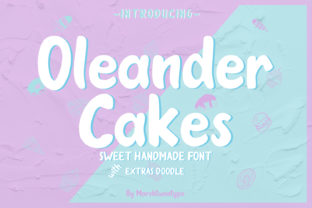 Oleander Cakes: A Display Font with Hand-Drawn Charm