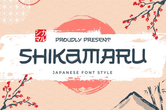 Shikamaru: A Brushed Display Font with Japanese Soul