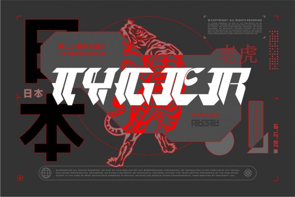 Tyger: A Futuristic Display Font for Bold Creators
